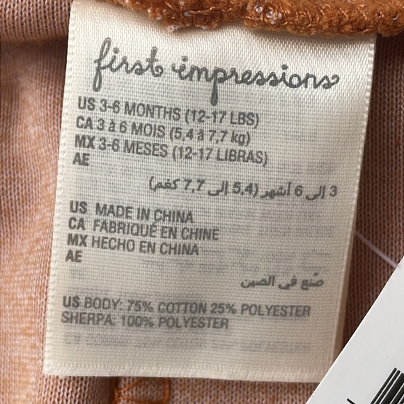 NWT- Reindeer Costume/ Romper w/ Attached Hood SZ 3-6Months - Picture 9 of 9